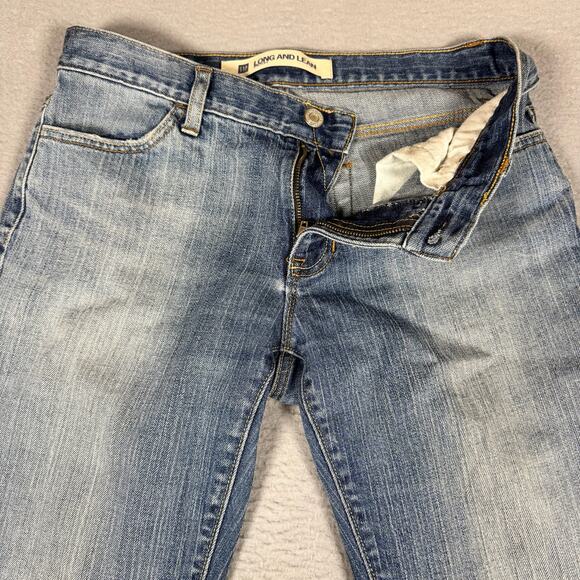 Vintage Gap Women's Y2K Long and Lean Boot Cut Low Mid Rise Faded Jeans- Size 10 - Picture 3 of 8